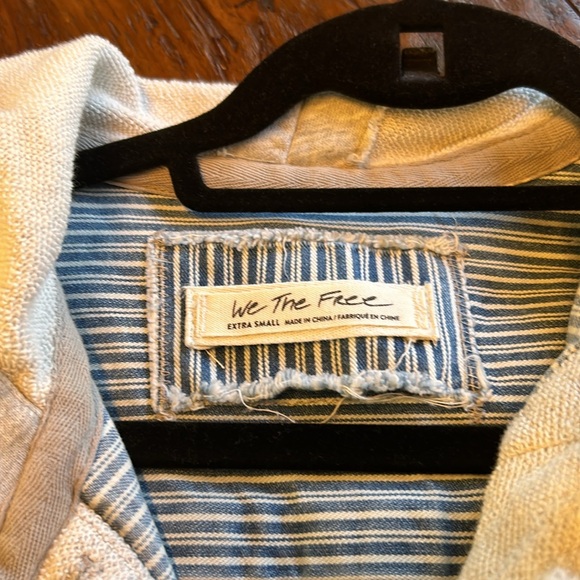 Free People Denim Duster size xs - Picture 8 of 9